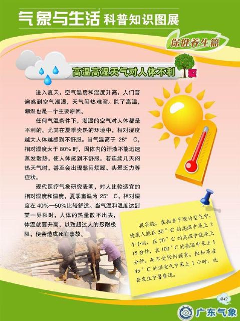 高温高湿天气对人体不利
