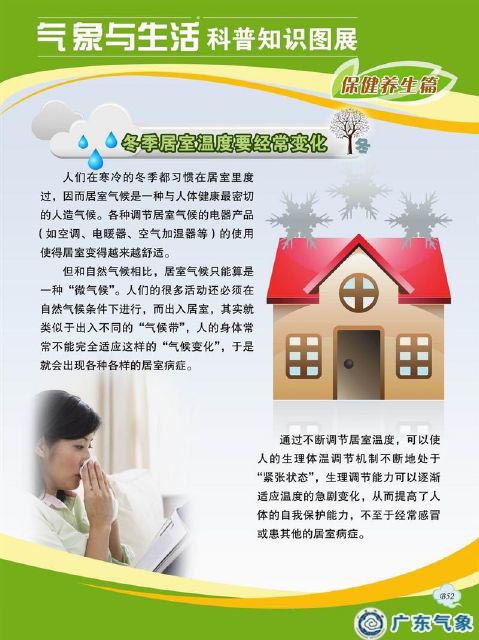 冬季居室温度要经常变化