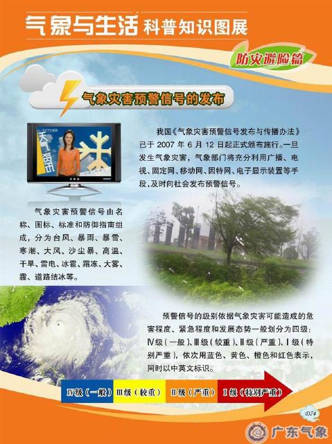 气象灾害预警信号的发布