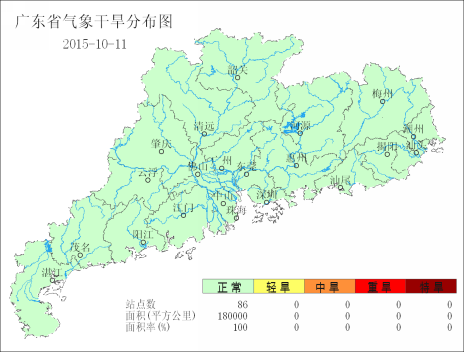 广东省农业干旱监测预报（2015年第22期）
