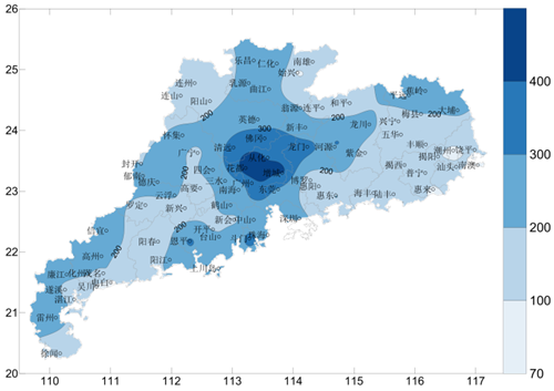 广东省2017年5月：全省降水略偏少