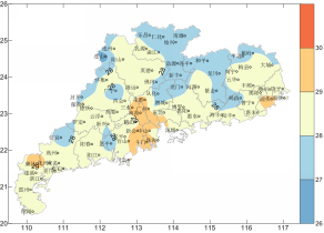 广东省2017年9月：气温偏高、降水略偏少、日照偏多