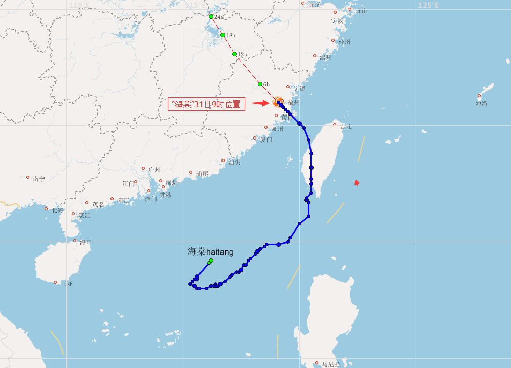 “海棠”已登陆福建,未来三天广东阵雨明显