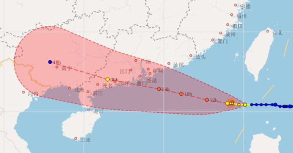 台风“天鸽”将严重影响广东