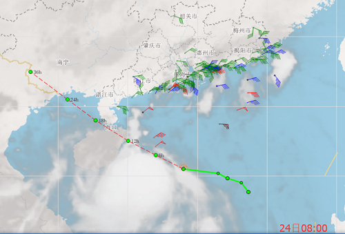 24-25日粤西沿海有大雨到暴雨
