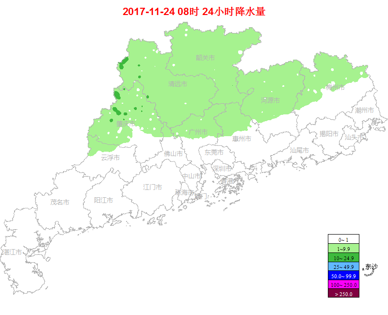 24-25日中北部有中到大雨 大部分市县阴雨寒冷持续