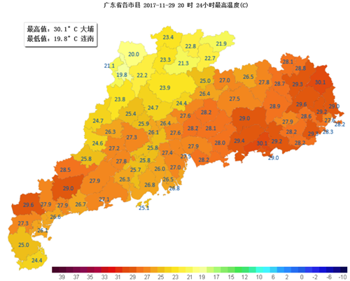冷空气今明影响广东 我省大部气温缓降