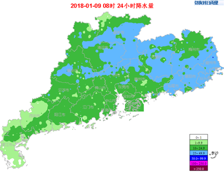 广东寒冷冰（霜）冻天气持续