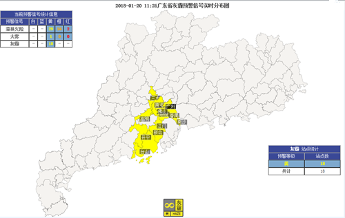 未来几天广东阴天到多云 21日西北部有雨