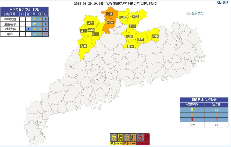 粤北已现雪和冰冻，广东低温冰冻将持续