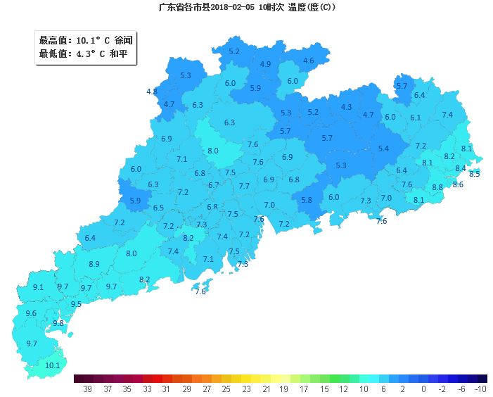 6-8日广东云量时多时少，依然寒冷