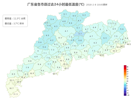 8-9日广东继续回温 10-11日有冷空气影响  
