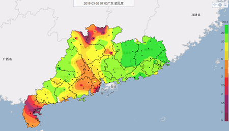 2-3日广东云量多 4-5日中北部有(雷)阵雨