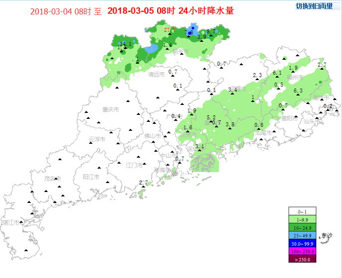 5日我省中北部仍有雷雨 7日夜间到8日气温急降