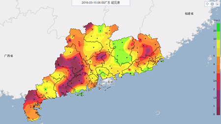 未来三天广东大部潮湿有雾