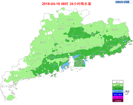 16日广东仍有雨 17日自北向南转多云