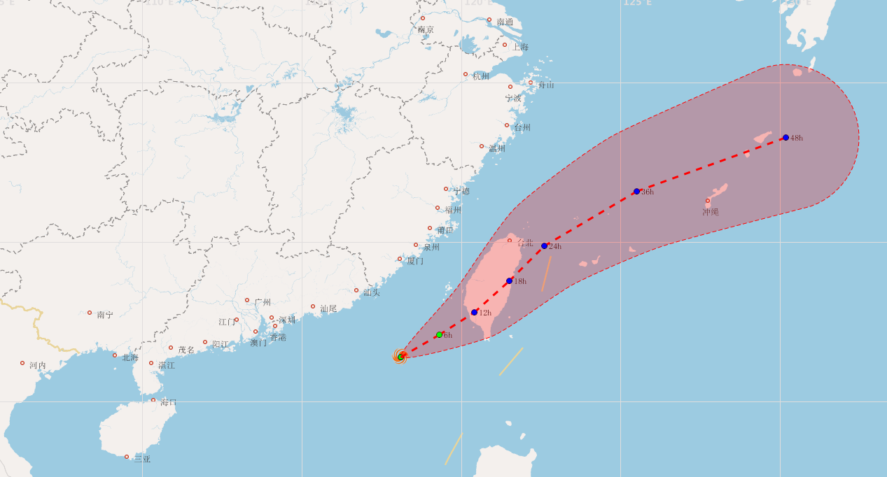 南海北部热带低压形成将趋向台湾 端午假期广东南部多雷雨局部暴雨