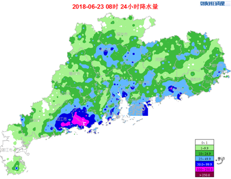 今明两天广东雷雨仍多 局地伴有强对流