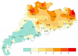 气象盘点|广东省2017年10月我省气温略偏高,降水显著偏多,日照正常。