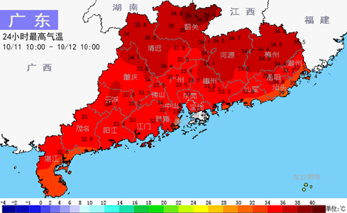 13-15日弱冷空气影响气温略降伴有分散雷雨